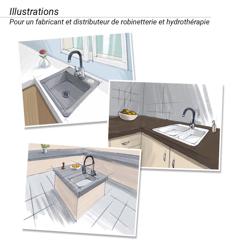 Illustrations en perspective