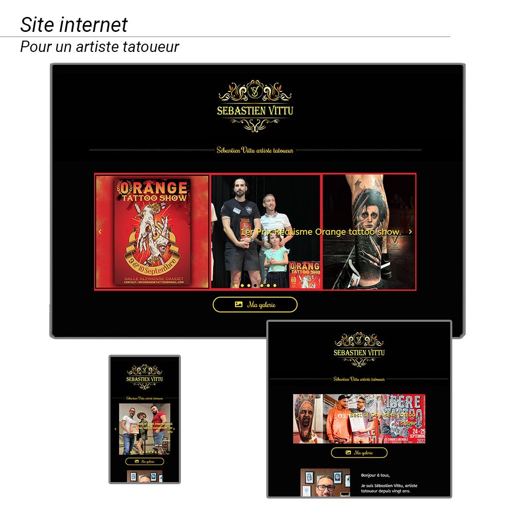Site internet d'un artiste tatoueur